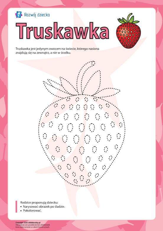 Kolorowanka „Truskawka” Kolorowanka „Truskawka”