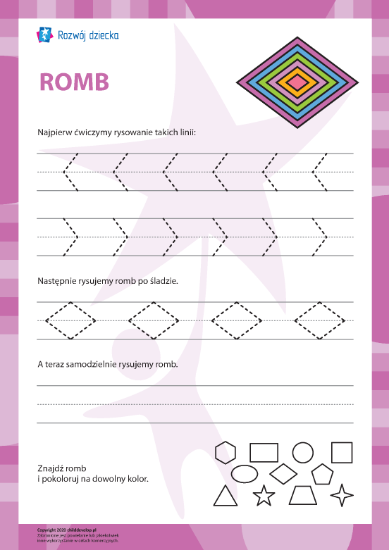 Rysowanie figury „romb” Rysowanie figury „romb”