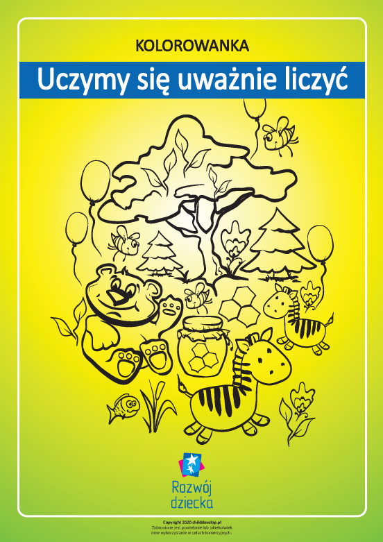 Kolorowanka „Uczymy się uważnie liczyć” Kolorowanka „Uczymy się uważnie liczyć”