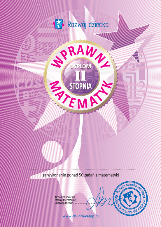Wprawny matematyk II stopnia Wprawny matematyk II stopnia