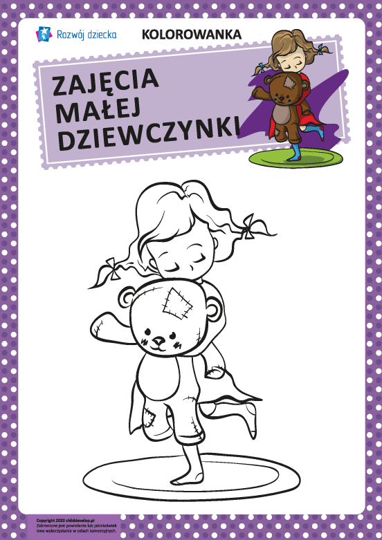 Kolorowanka: fascynacje dziewczynki nr 7 Kolorowanka: fascynacje dziewczynki nr 7