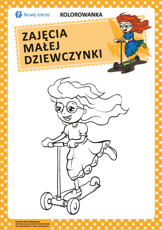 Kolorowanka: fascynacje dziewczynki nr 9 Kolorowanka: fascynacje dziewczynki nr 9