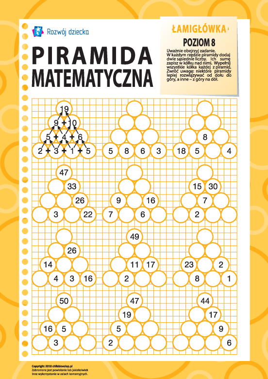 Piramida matematyczna: poziom 8 Piramida matematyczna: poziom 8