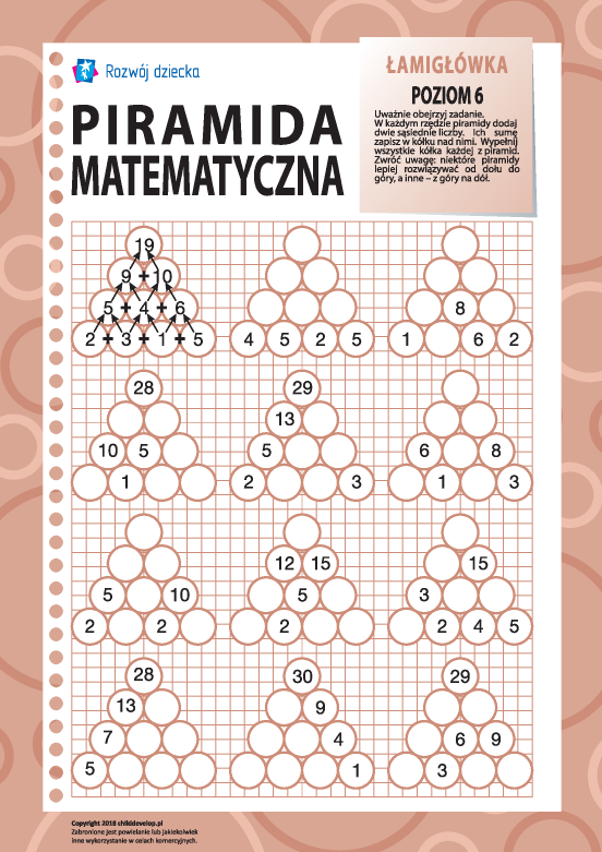 Piramida matematyczna: poziom 6 Piramida matematyczna: poziom 6