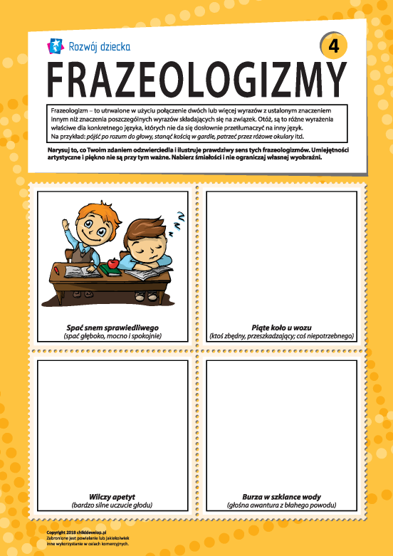 Frazeologizmy nr 4 (język polski) Frazeologizmy nr 4 (język polski)