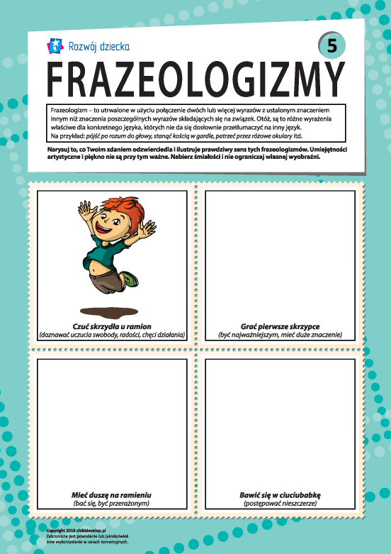 Frazeologizmy nr 5 (język polski) Frazeologizmy nr 5 (język polski)