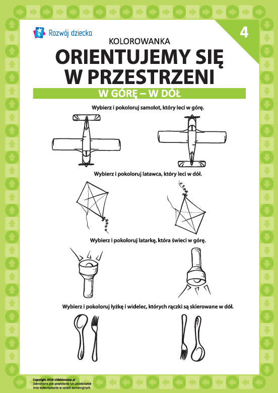 Orientujemy się w przestrzeni nr 4 (w górę-w dół) Orientujemy się w przestrzeni nr 4 (w górę-w dół)