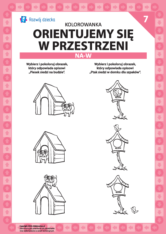 Orientujemy się w przestrzeni nr 7 (na-w) Orientujemy się w przestrzeni nr 7 (na-w)