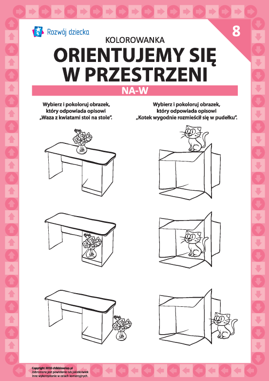Orientujemy się w przestrzeni nr 8 (na-w) Orientujemy się w przestrzeni nr 8 (na-w)