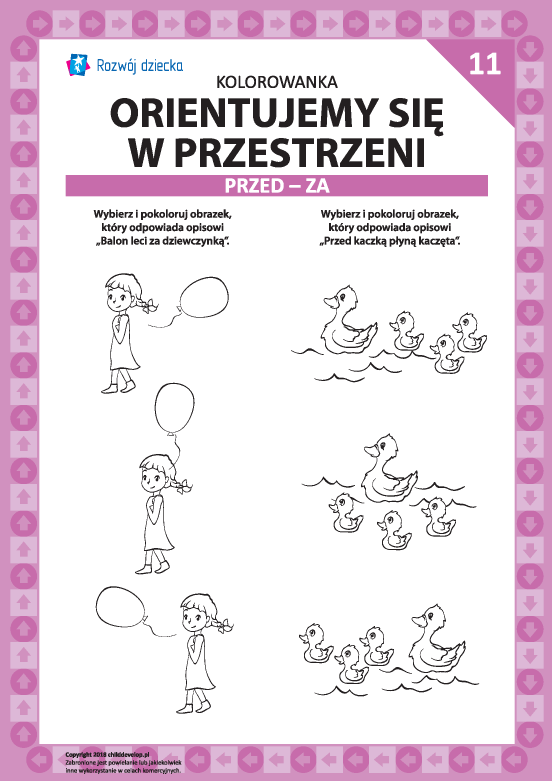 Orientujemy się w przestrzeni nr 11 (przed-za) Orientujemy się w przestrzeni nr 11 (przed-za)