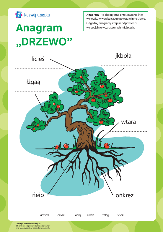 Anagram „Drzewo” Anagram „Drzewo”