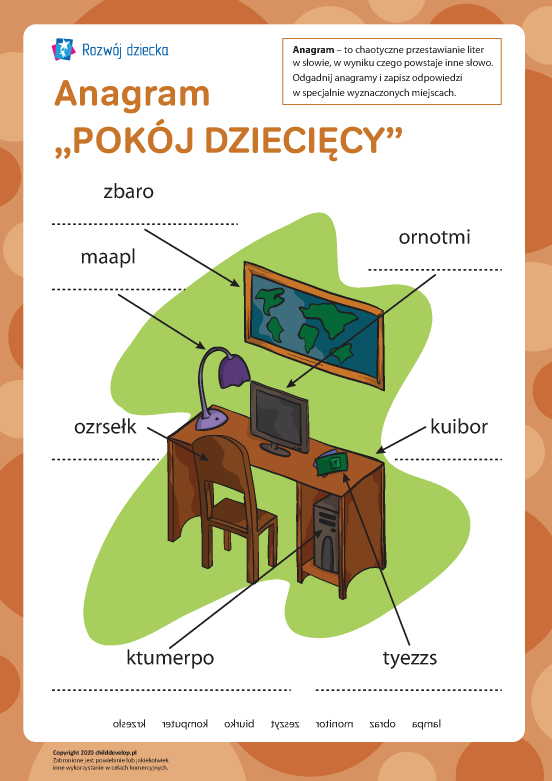 Anagram „Pokój dziecięcy” Anagram „Pokój dziecięcy”