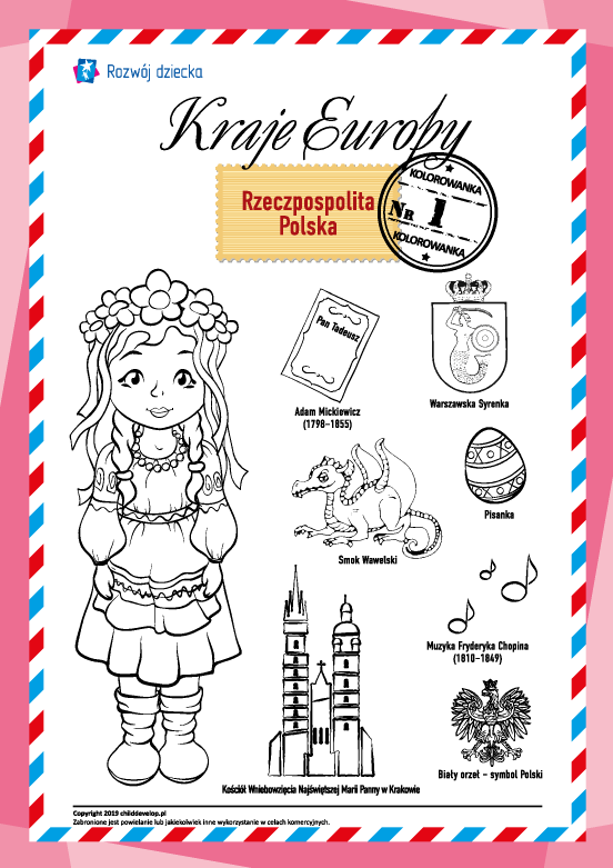 Kolorowanka poznawcza „Polska” Kolorowanka poznawcza „Polska”