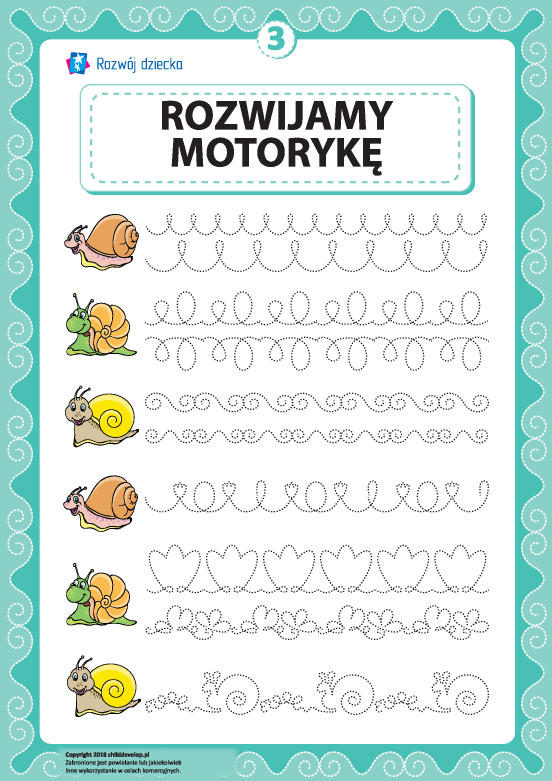 Rozwijamy umiejętności motoryczne i koordynację nr 3 Rozwijamy umiejętności motoryczne i koordynację nr 3