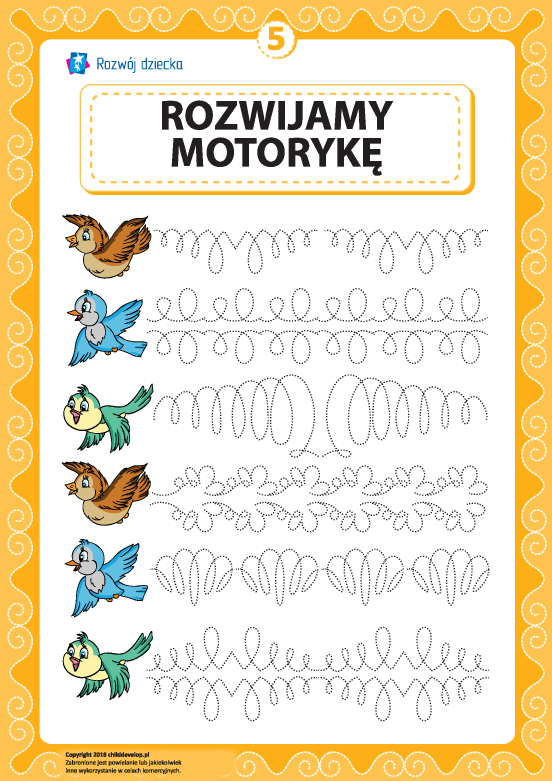 Rozwijamy umiejętności motoryczne i koordynację nr 5 Rozwijamy umiejętności motoryczne i koordynację nr 5