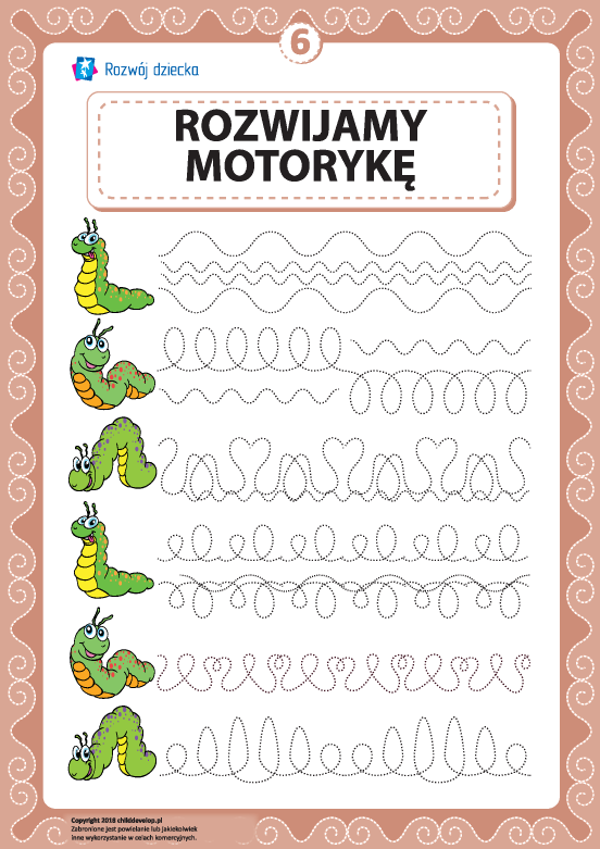 Rozwijamy umiejętności motoryczne i koordynację nr 6 Rozwijamy umiejętności motoryczne i koordynację nr 6