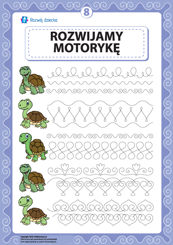 Rozwijamy umiejętności motoryczne i koordynację nr 8 Rozwijamy umiejętności motoryczne i koordynację nr 8