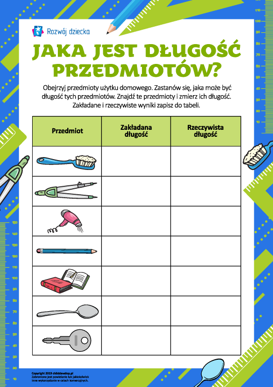 Przewidujemy i mierzymy długość obiektów Przewidujemy i mierzymy długość obiektów