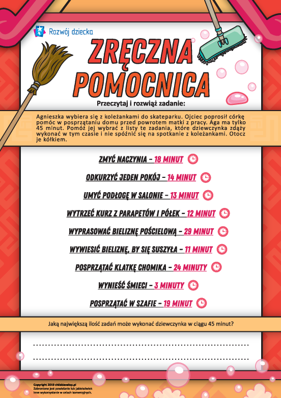 Zręczna pomocnica: obliczamy czas Zręczna pomocnica: obliczamy czas