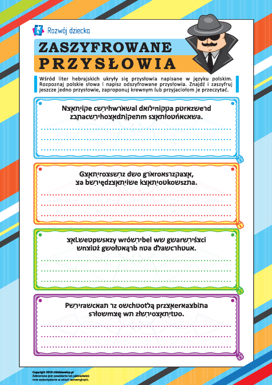 Odgadujemy i piszemy zaszyfrowane przysłowia Odgadujemy i piszemy zaszyfrowane przysłowia