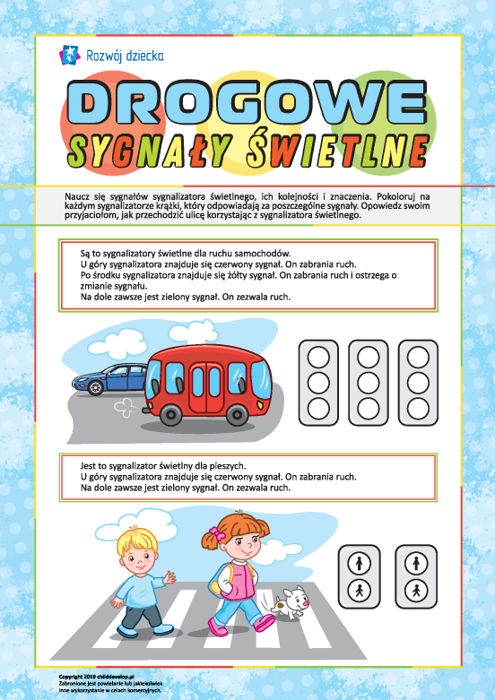 Uczymy się sygnałów świateł drogowych Uczymy się sygnałów świateł drogowych
