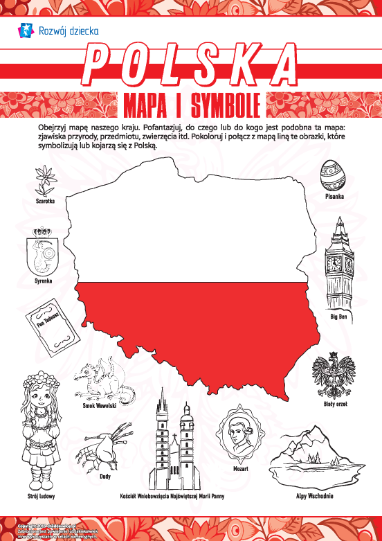 Uczymy się mapy i symboli Polski Uczymy się mapy i symboli Polski