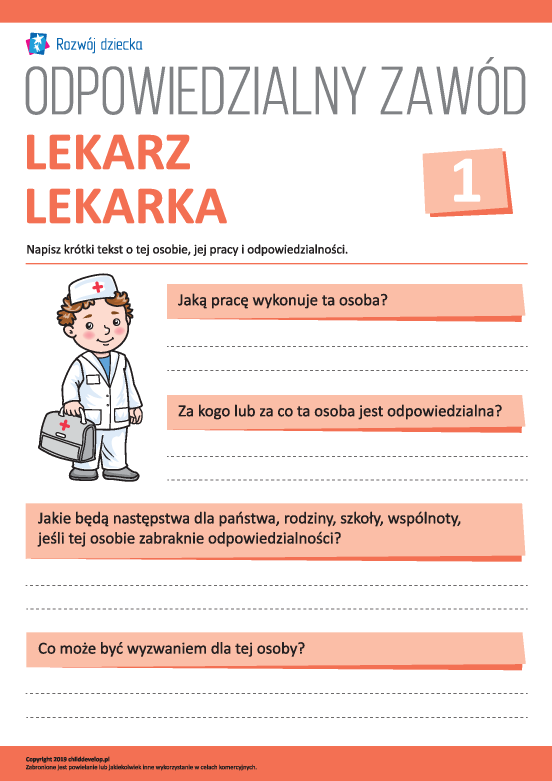 Zastanawiamy się nad odpowiedzialnością: lekarz/lekarka Zastanawiamy się nad odpowiedzialnością: lekarz/lekarka