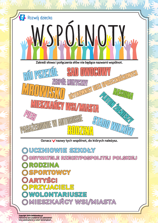Identyfikujemy cechy wspólnoty Identyfikujemy cechy wspólnoty