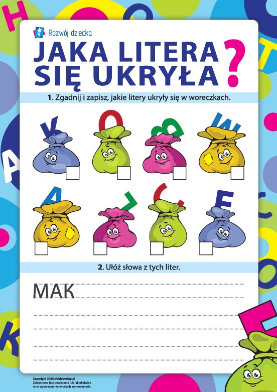 Jaka litera się ukryła? Jaka litera się ukryła?