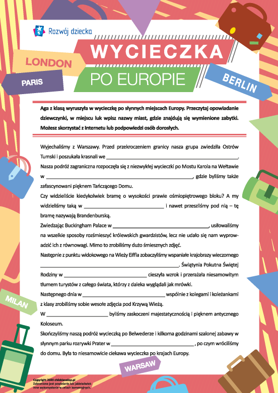 Podróżujemy po słynnych miejscach Europy Podróżujemy po słynnych miejscach Europy