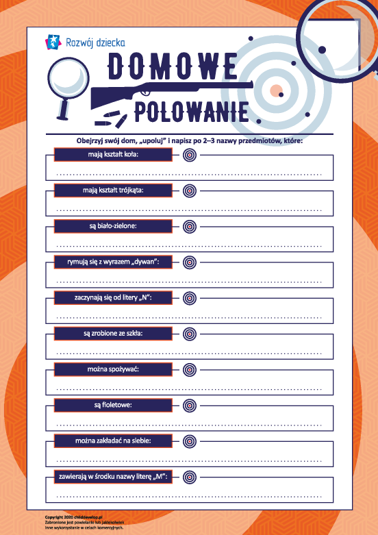 Domowe polowanie: rozwijamy uwagę Domowe polowanie: rozwijamy uwagę