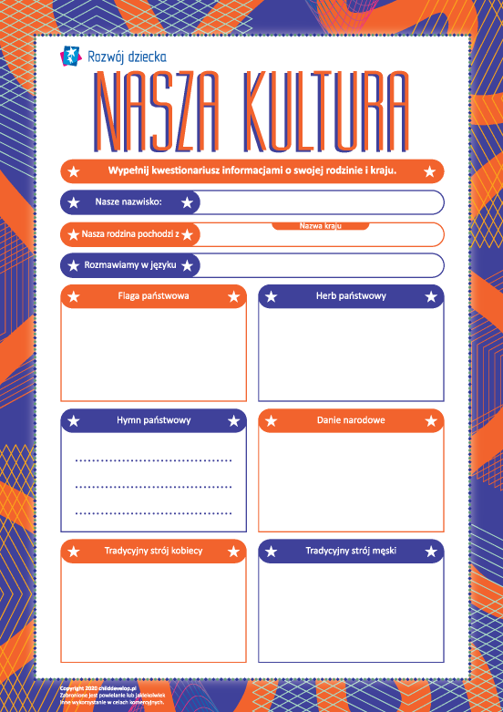 Opowiadamy o kulturze swojej rodziny i kraju Opowiadamy o kulturze swojej rodziny i kraju