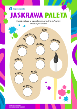 Jaskrawa paleta: przygotujemy rękę do pisania