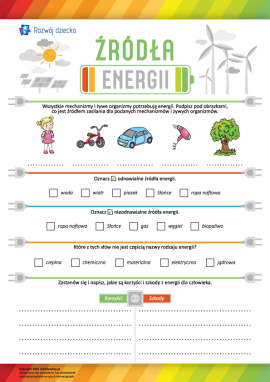 Określamy źródła energii