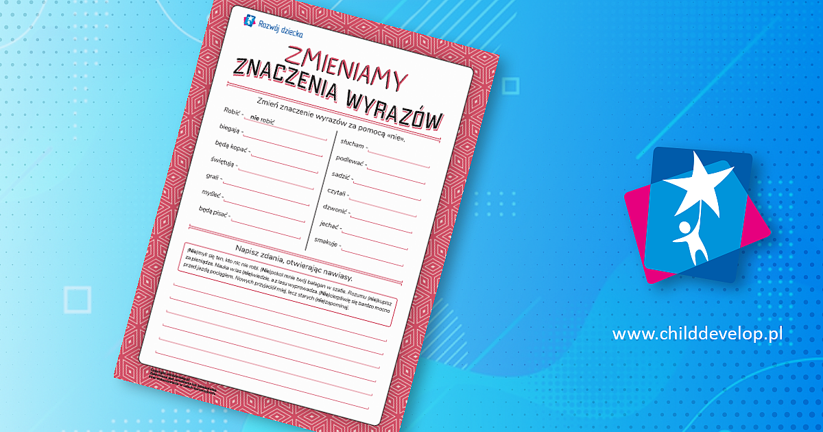 Zmieniamy znaczenia wyrazów: pisownia nie z czasownikami – do druku