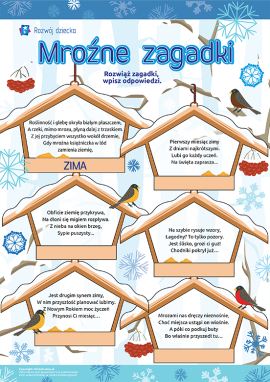 Zagadki o zimie: zimowe miesiące i zjawiska
