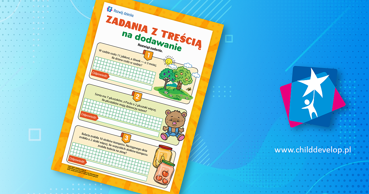 Zadania Tekstowe Klasa 3 Do Druku Rozwiązujemy zadania tekstowe na dodawanie – do druku karty pracy