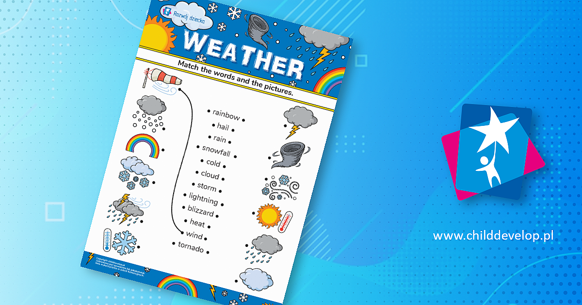 Weather (pogoda): nauka nazw zjawisk pogodowych w języku angielskim