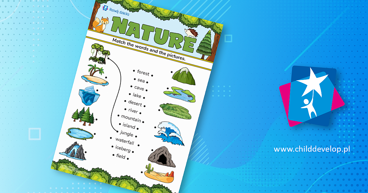 Nature (Natura): świat przyrody w języku angielskim – do druku karty