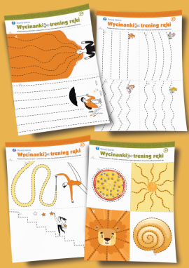 Uczymy się ciąć nożyczkami: wzory do nauki wycinania