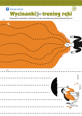 Uczymy się ciąć nożyczkami: wzory do nauki wycinania nr 1