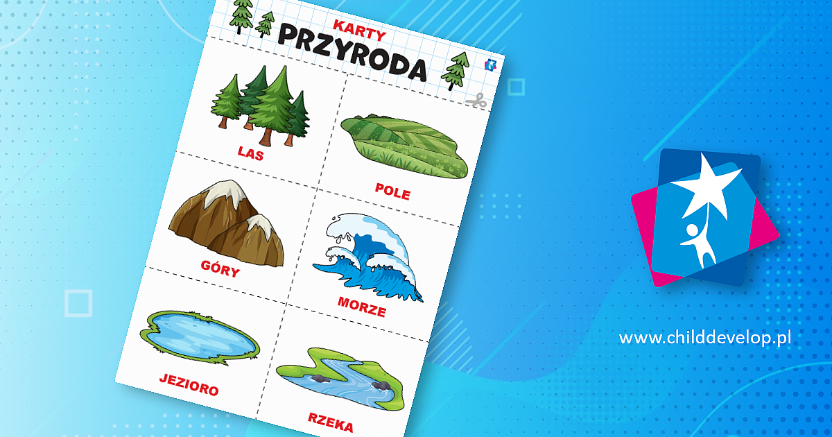 Przyroda - karty Domana – do druku karty pracy Metoda Domana dla
