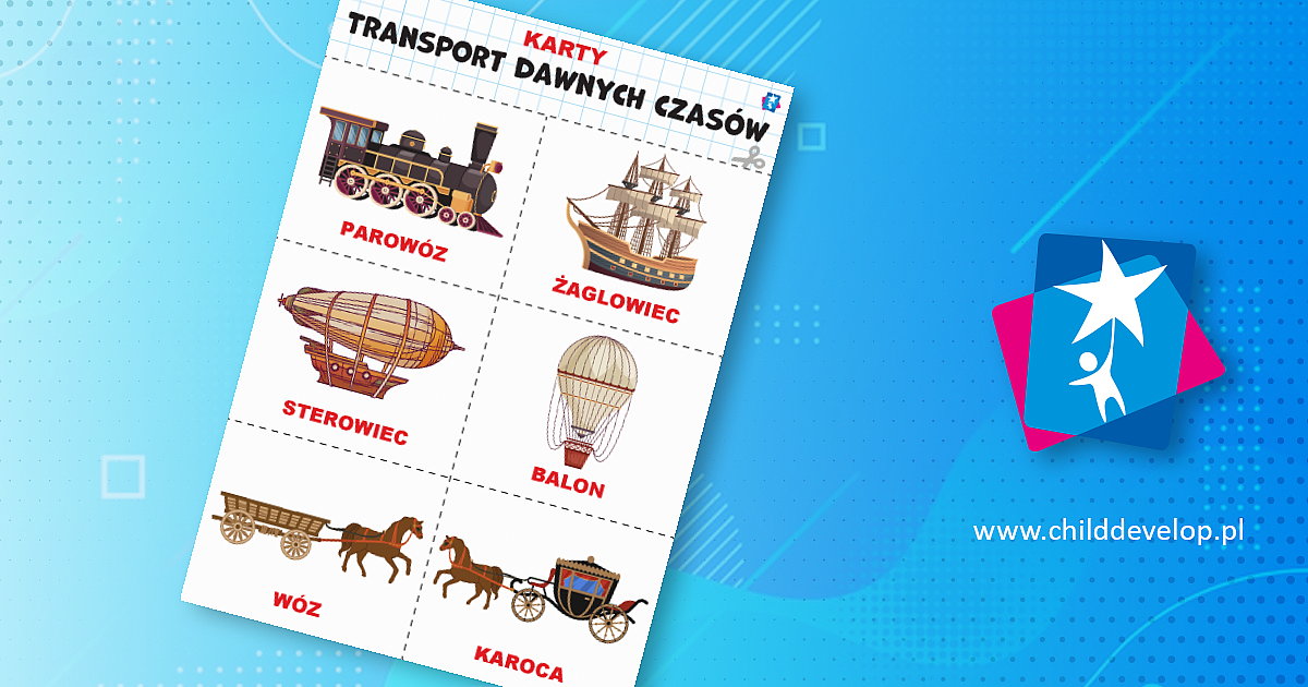 transport-dawnych-czas-w-karty-domana-do-druku-karty-pracy