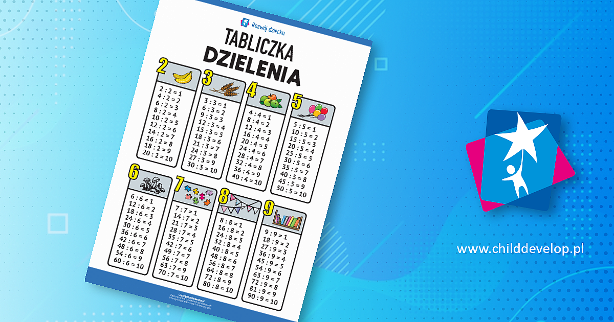 Dzielenie Na Sylaby ćwiczenia Do Druku Tabliczka dzielenia – do druku karty pracy Tabliczka dzielenia do 100