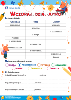 Wczoraj, dzisiaj, jutro: kalendarz