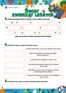 Poznawanie zwierząt leśnych 