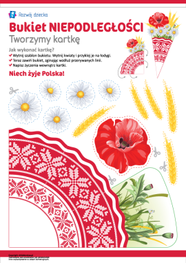 Kartka DIY z okazji Narodowego Święta Niepodległości