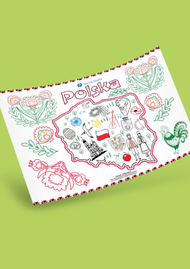 Kolorowanka „Polska – moja ojczyzna“