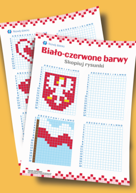 Obchodzimy Dzień Flagi Rzeczypospolitej Polskiej – pikselowe malowanie po kratkach
