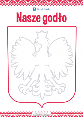 Godło Polski. Kolorowanka dla dzieci